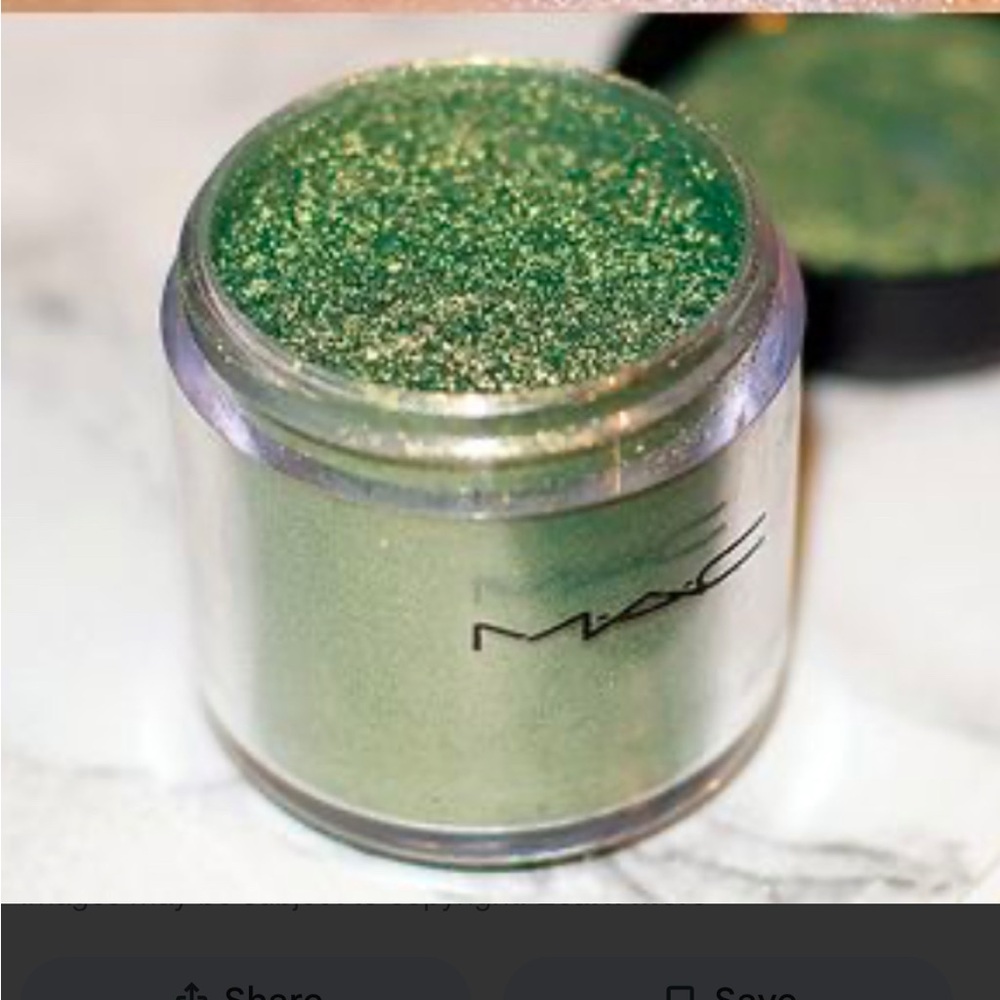 Brand new no box Discontinued MAC pigment Golden olive